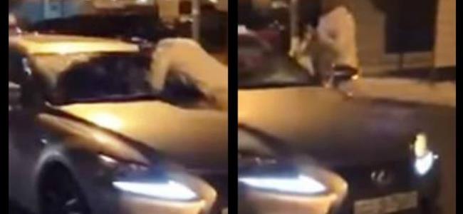  بالفيديو: ملاكم كويتي يخطف فتاة من سيارتها 